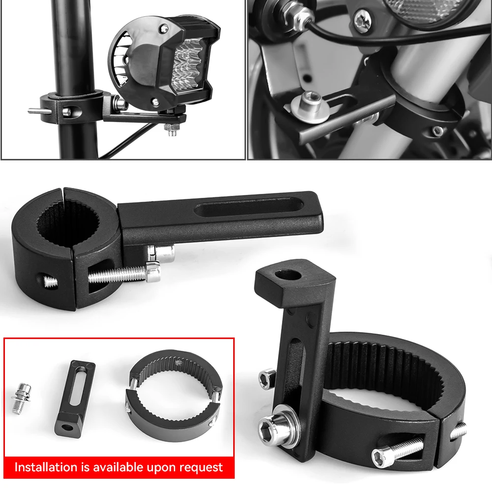 Auxiliary Led Motorcycle Lights Bracket Moto Spotlights Holder Motorcycle Headlight Support Fronnt Fork Bracket Clamp Fixation