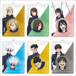 Game  2 Keychain Doll Anime Shoko Ieiri Suguru Geto Satoru Gojo Yu Haibara Acrylic Keyring Pendant for Gift