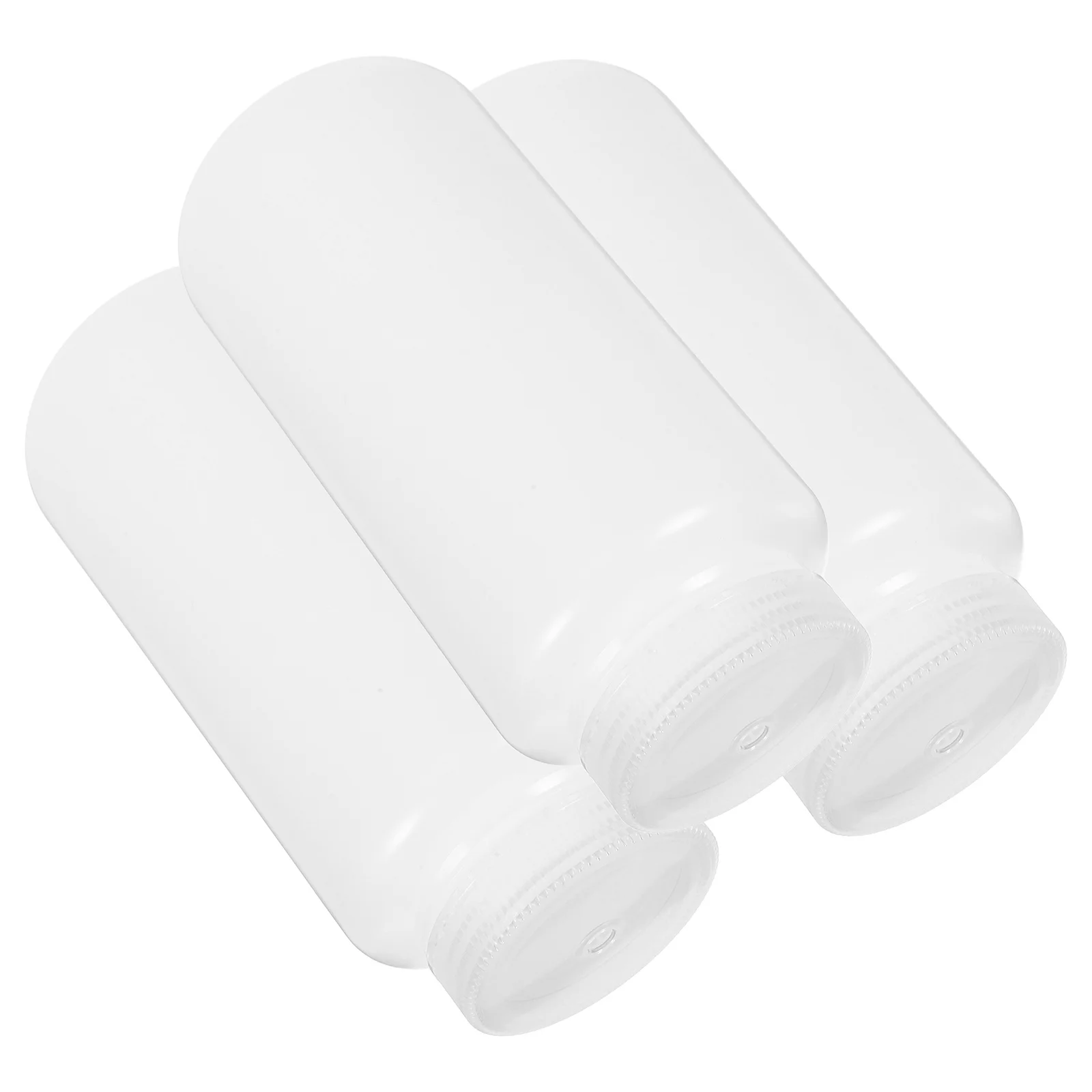 

3pcs Lab Reagent Bottle Wide Mouth 1000Ml White Plastic Container Sealing Storage Sample Chemical Jar For Laboratory Classroom