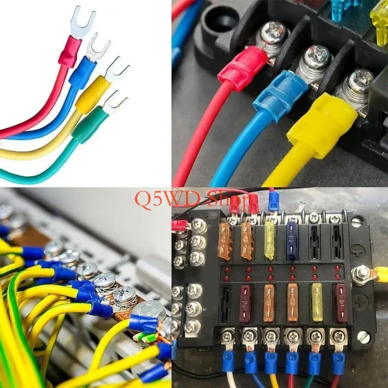 Q5WD 200PCS Temperature Resistant Wire Connectors Electrical Terminals Simple to Use