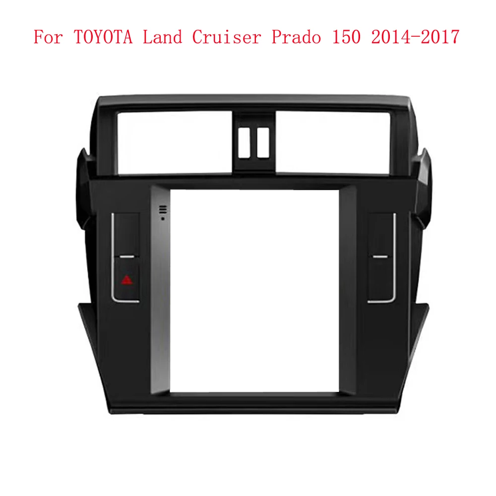 Car Radio Fascia For TOYOTA Land Cruiser Prado 150 2013 2014 2015 2016 2017 Video Panel Player Dash 2 Din Frame Mount Kit