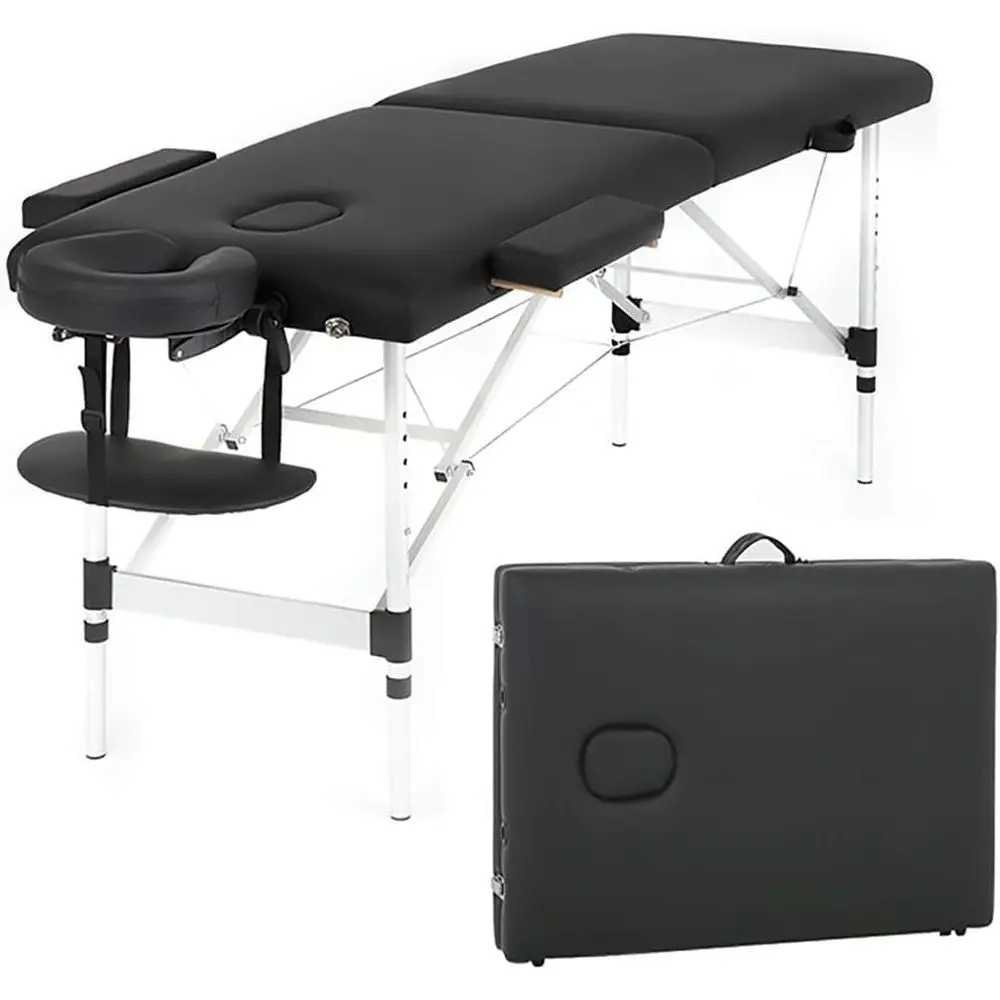 Aluminium Massage Table Portable Massage Bed 24 inch Wide Lash Bed Height Adjustable Spa Bed with Non-Woven Bag or Spa ooassage