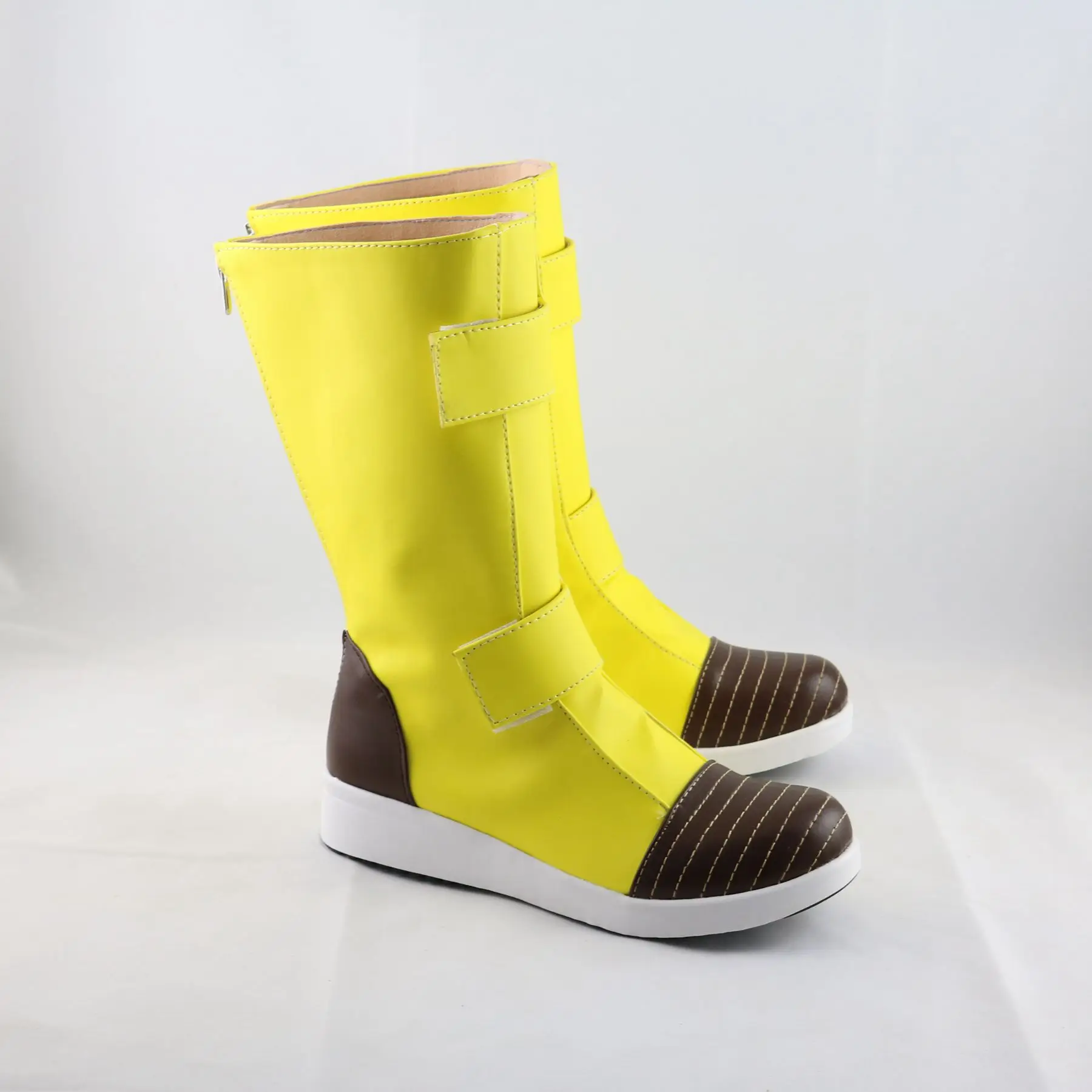 Bottes jaunes Torankusu pour cosplay, chaussures unisexes sur mesure, troncs d'Halloween