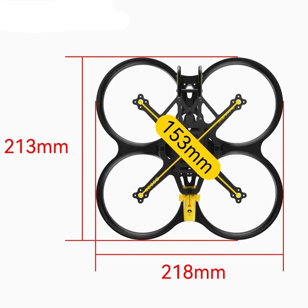 SpeedyBee Bee35 3,5-calowa rama 153 mm rozstaw osi do FPV Freestyle 3,5-calowe drony kanałowe Cinewhoop DIY części