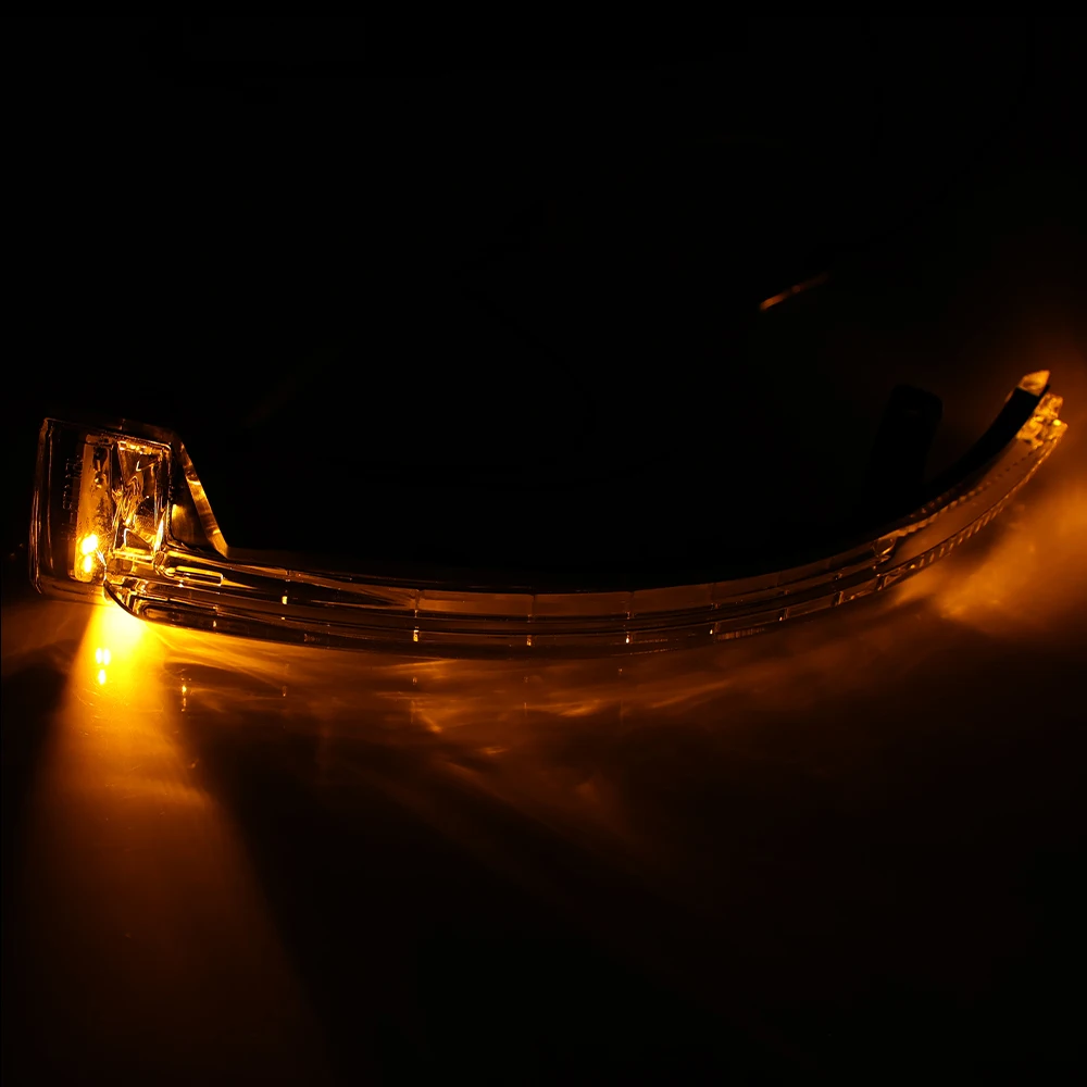 مرآة الرؤية الخلفية بدوره مصباح إشارة لشركة فولكس فاجن طوارق II 7P 2010 2011 2012 2013-2018 قذيفة سوداء الجانب مرآة ضوء اكسسوارات السيارات