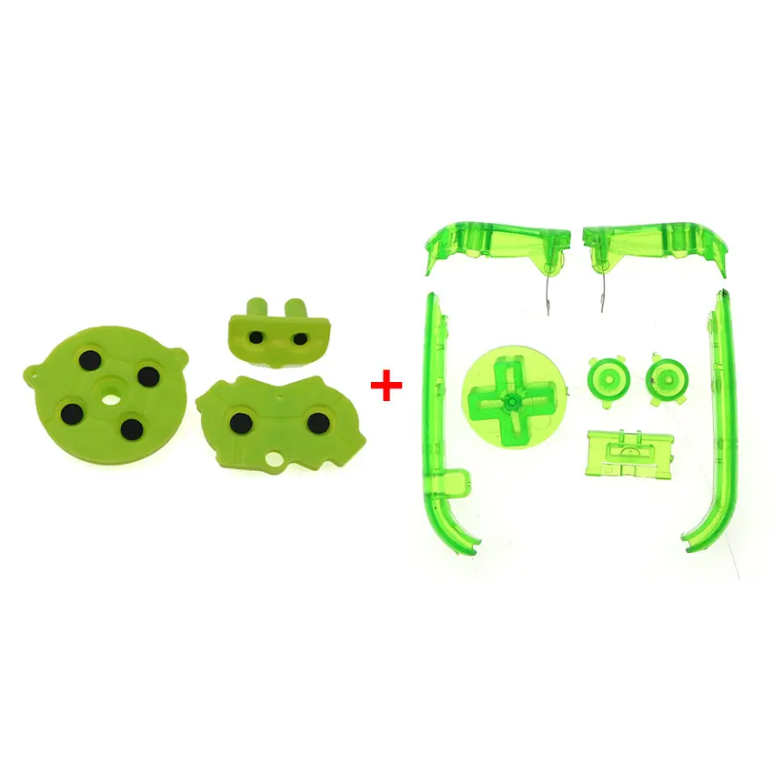 JCD Cho Gameboy Advance GBA Nhựa Thay Thế D Miếng Lót Một B Điện Tắt Bộ Đầy Đủ Nút & Dẫn Điện Cao Su bàn Phím Số