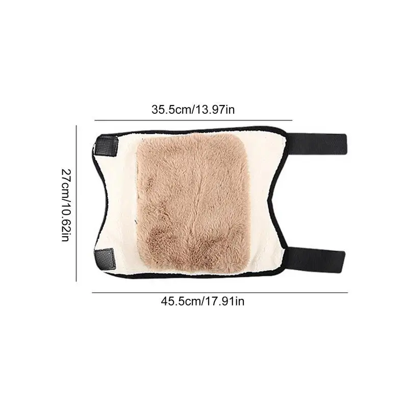 Knee Warmers Winter Adjustable Soft Breathable Leg Sleeves Warm Thermal Winter Warmer Supplies Double Layer Knee Joint Brace