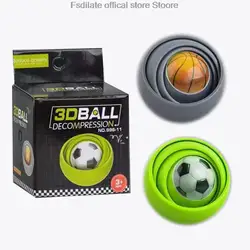 3D Ball toy Infinite Flipping Decompression Ball Fingertip Decompression Gyroscope Toy Puzzle Decompression Toy Ball funny gift