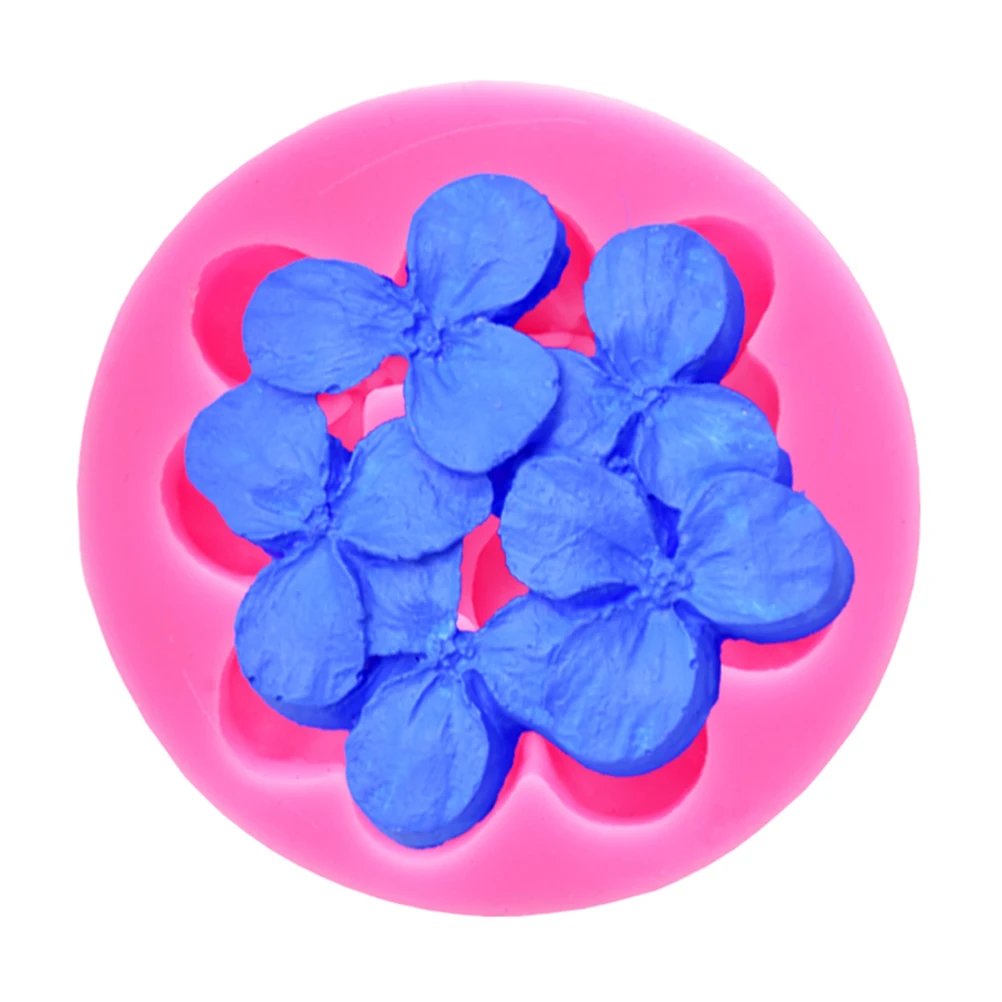 

Silicone Fondant Mold Mini Chocolate Cake Molds Hydrangea Shape Pink Food Grade Non-Toxic Tasteless Non-Stick DIY Baking Crafts
