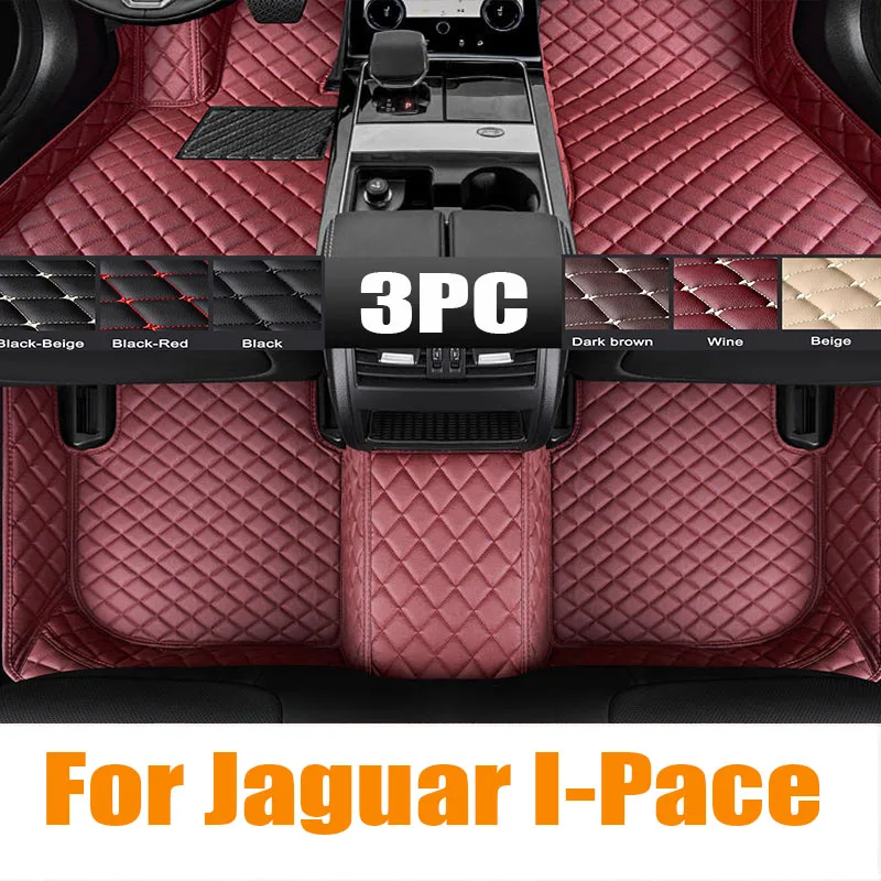 Car Floor Mats For Jaguar I-Pace IPACE I PACE 2018~2022 Carpet Leather Mat Anti Dirty Pad Cubre Pisos Para Autos Car automotive