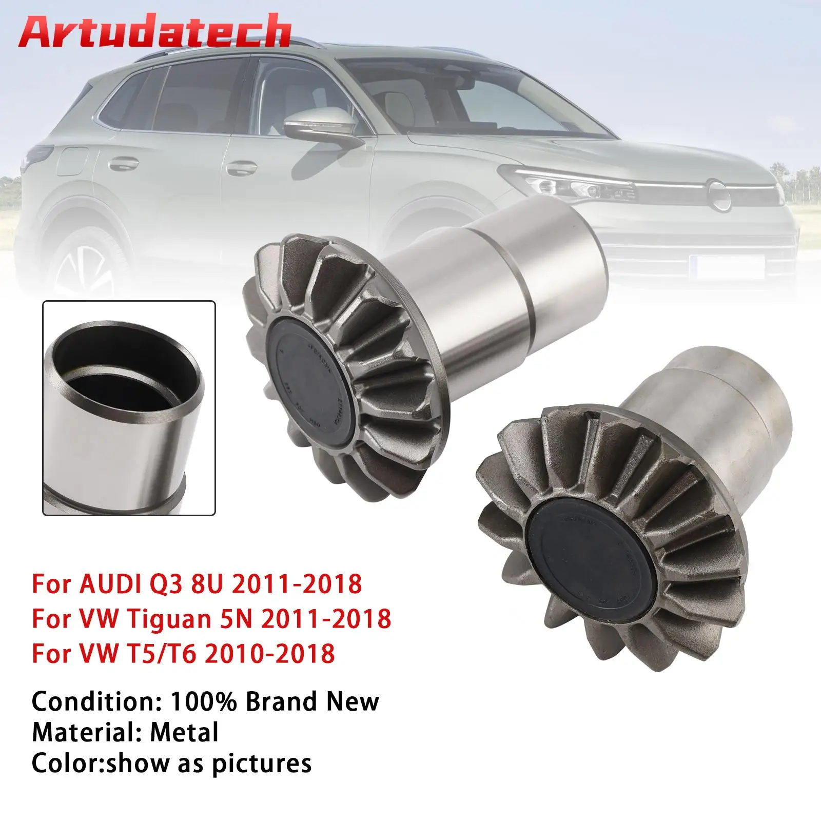 

Artudatech Pair 0BT 0BH DQ500 DQ381 FWD 7 Speed Axle Wheel Spider Gear U2GBK102 For Audi Q3 Car Accessories