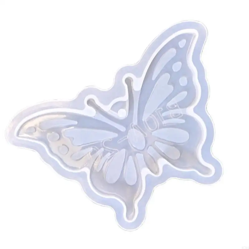 

97BA Butterfly Pendant Silicone Molds for Epoxy Resin Earring Jewelry Making Resin Jewelry Silicone Molds with Hole
