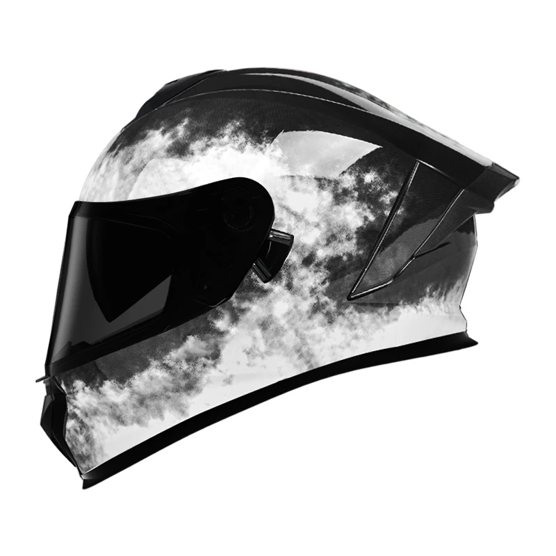 High Quality DOT Approved Dual Lens Full Face Motorcycle Helmet Professional Street Racing Riders Made Helmet Factory Wholesale