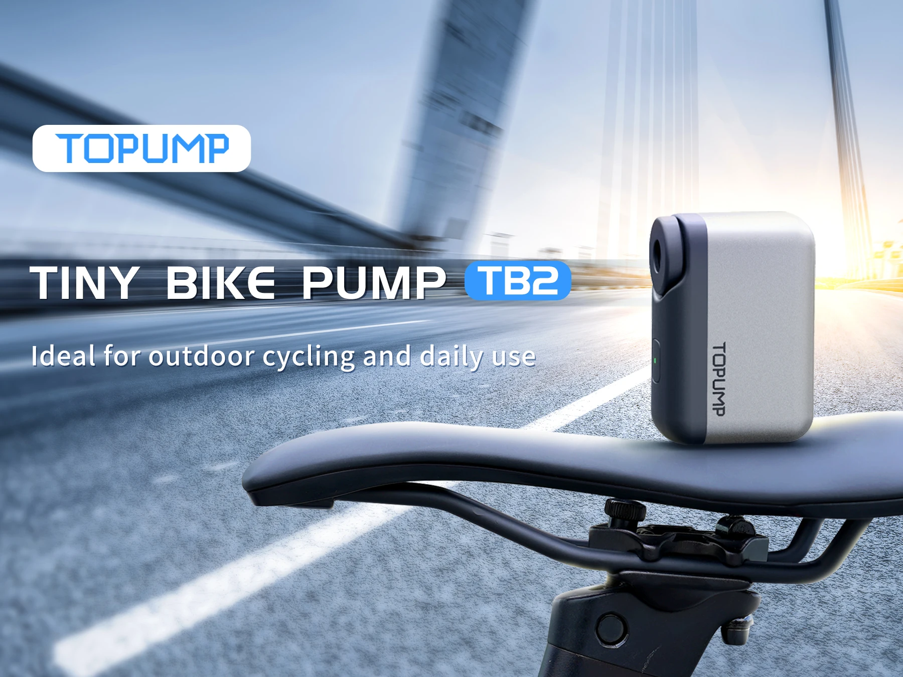 TB2 Mini Fahrradpumpe Reifenfüller 120PSI Max Akku Radfahren Fahrradzubehör Schrader Presta Ventil Winzige Pumpe – Detail 1