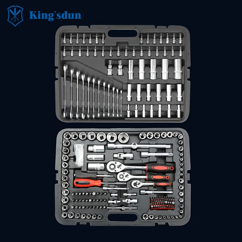 

Kingsdun 215 In 1 High Quality Tool Box Set Professional Car Repair Tool Sets Hardware Combination Tool Set