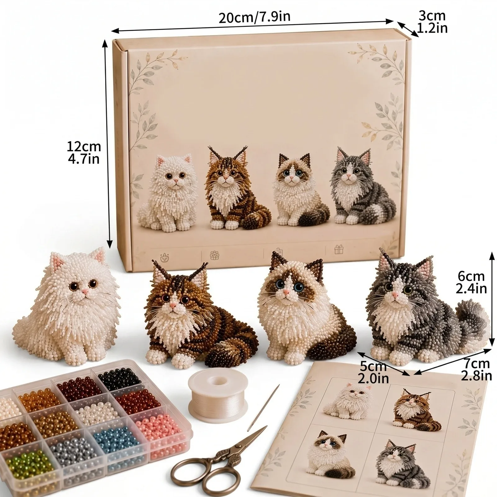 3D DIY Cat Handmade Bead Art K - огляд і ціна Art Craft House Making