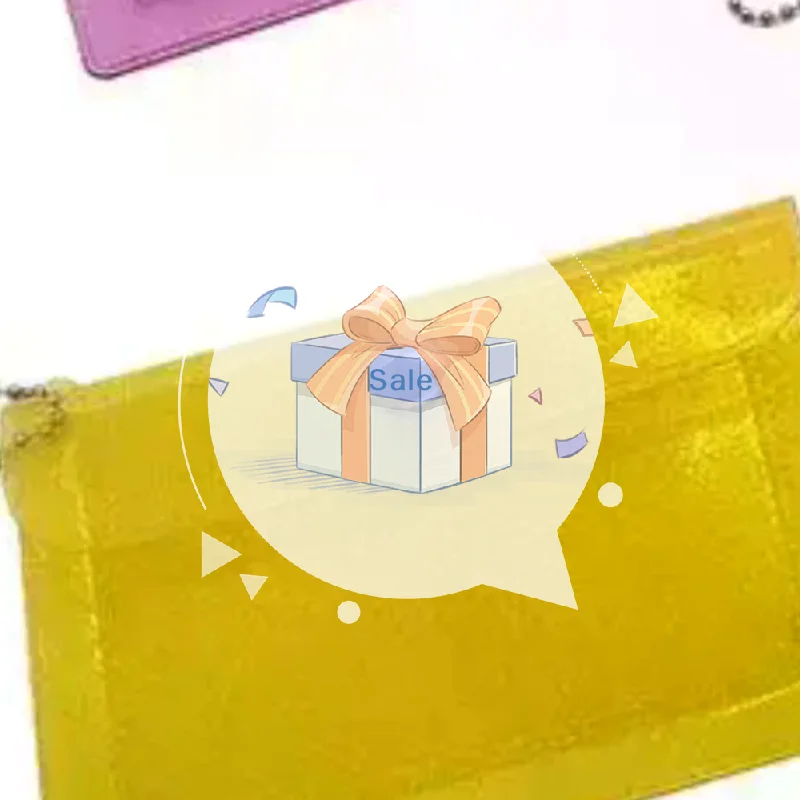 1Pcs Mini PVC Clear Card Holder Keychain Glitter Transparent Coin Purse Snap Button Wallet For Earphone Jewelry Daily Storage