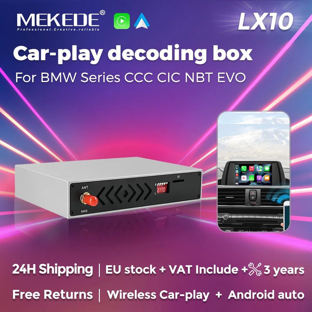 MEKEDE Wireless Apple CarPlay Decoding Box For BMW Series CCC NBT EVO System Car Android Auto Module Interface Car Play Kit