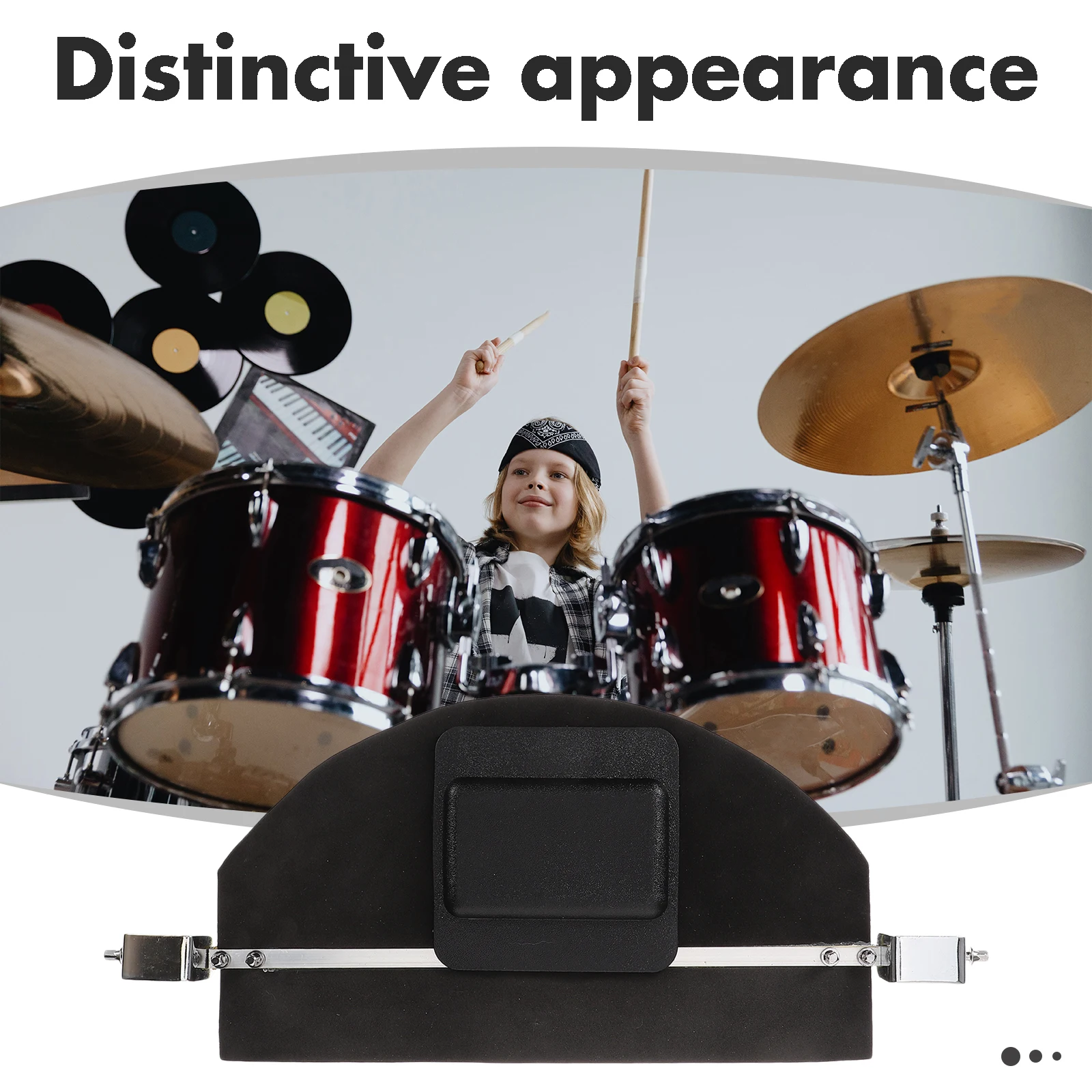 

Portable Mute Pad Bass Drum Pad Quiet Practice Mat For Drums Accessories Enhanced Noise Reduction Comfort Grip Drum