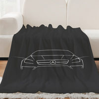 Anime Blanket H-Mercedes Benzs Fluffy Soft Blankets for Winter Microfiber Bedding King Size Blanket Warm Knee Fleece Camping Nap