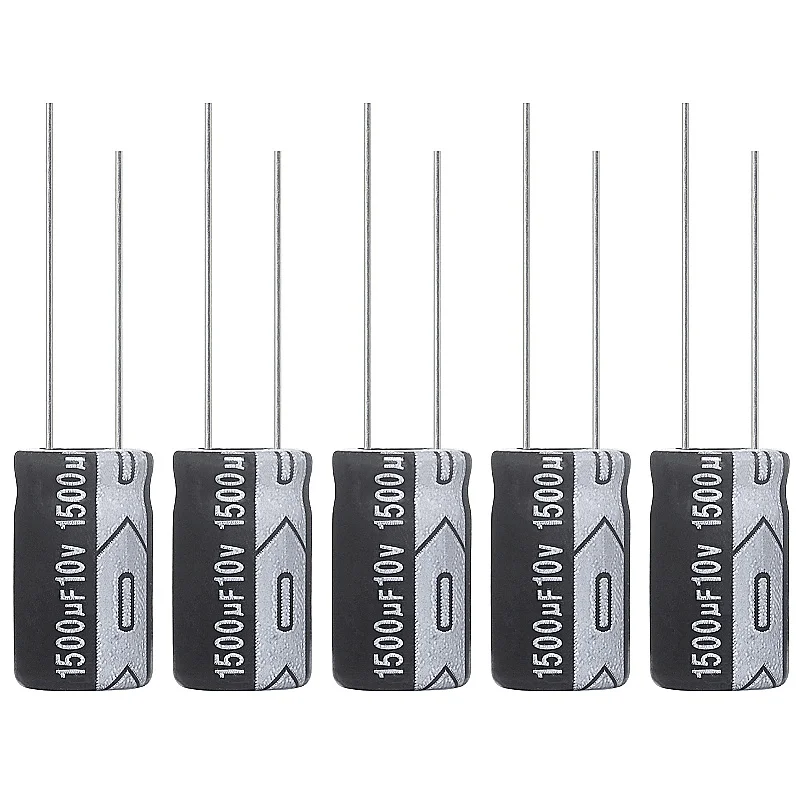 

1500uF 10V 10x17mm Electrolytic Capacitor 1500 UF MFD 10 Volt 0.39x0.56in Aluminum Capacitors (Pack of 5)