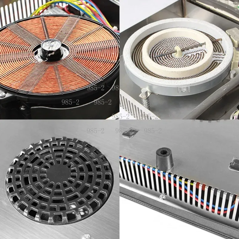 Undermount Hidden Induction Cooker, 3000W Single Double Burner Invisible Built-In Cooktop