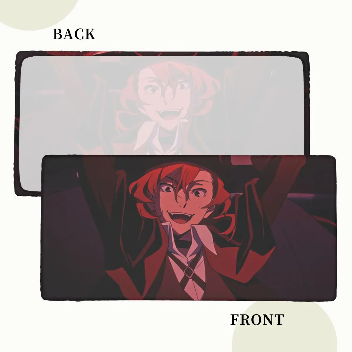 Bungou Stray Dogs Chuuya Nakahara Custom Rectangular Tablecloth Waterproof Table Cover for Dining Events Table Cloth