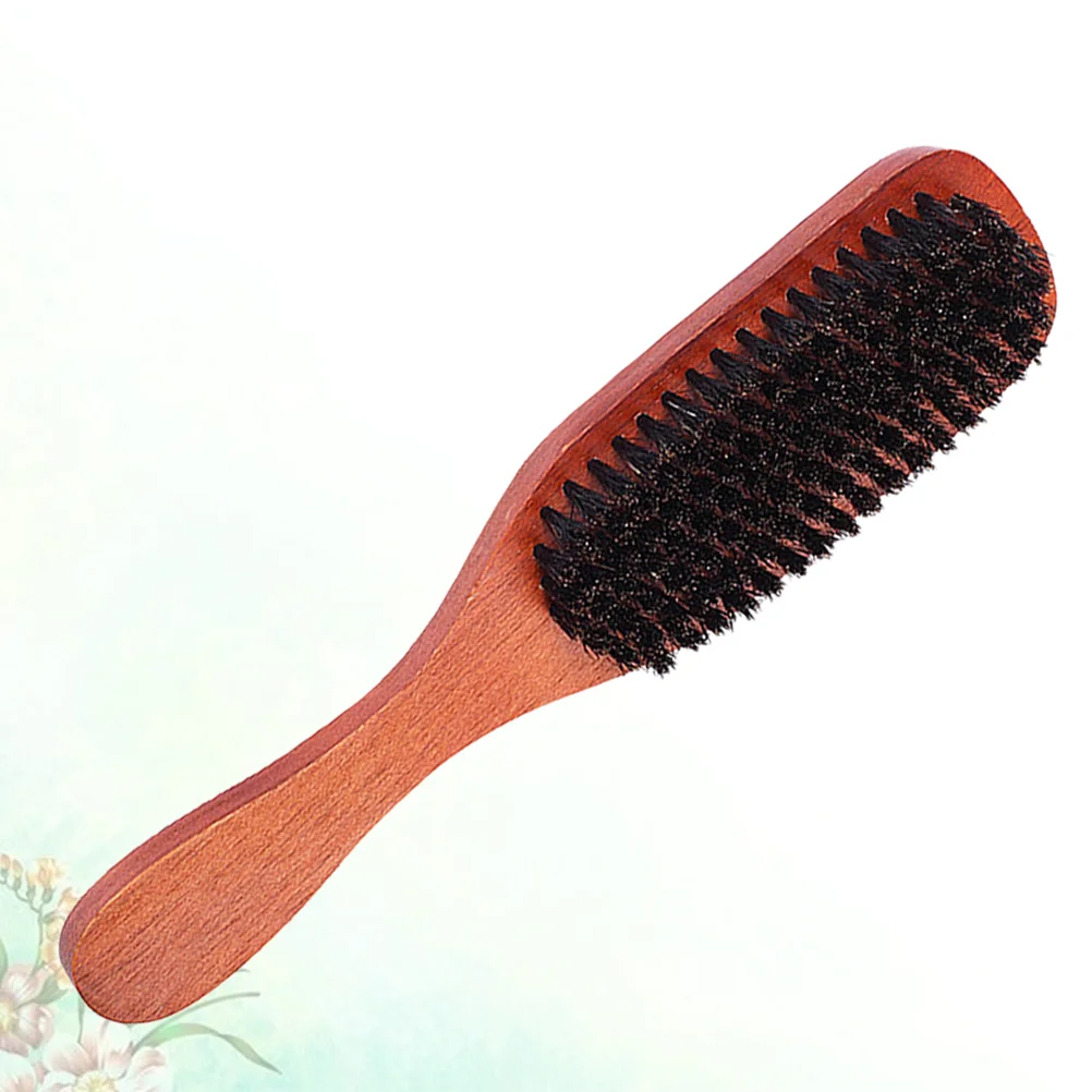 

Black Hair Brush Stiff Bristle Slick Back Boar Hairstyling Comb Beauty Tool Scalp