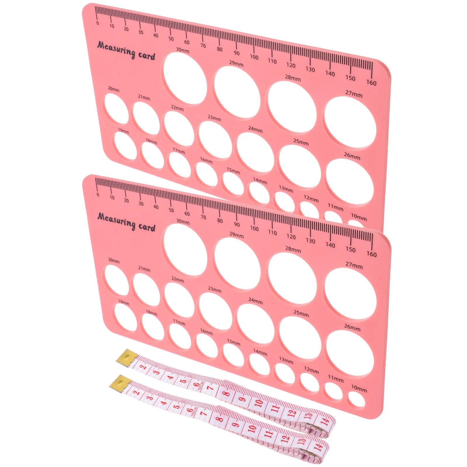 

1Set Measuring Tool Silicone Flange Size Measuring Card Breast Flange Measurement Tool Portable Accurate