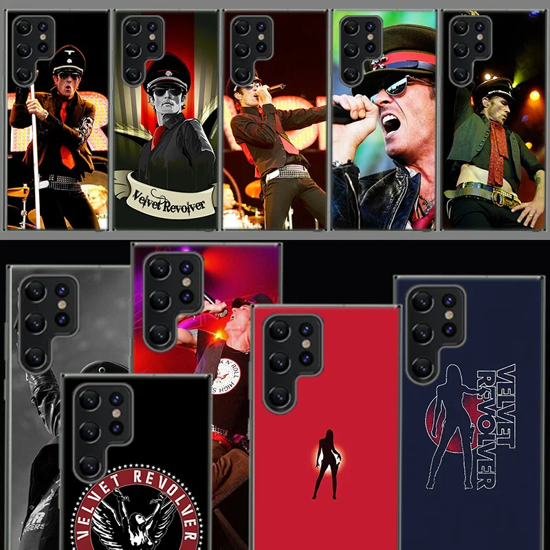 Velvet Revolver Capa Phone Case For Samsung S26 Ultra S25 Edge Galaxy S23 S21 S20 S24 FE S22 S10 Plus Cover Clear TPU Shell Coqu
