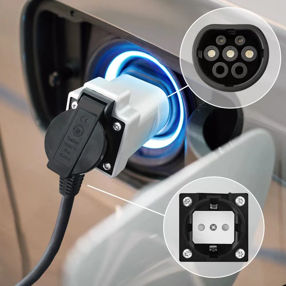 NEXON EV 2025 V2L Adapter Vehicle to Load Discharge Adapter 3.3kW AC External Power Supply