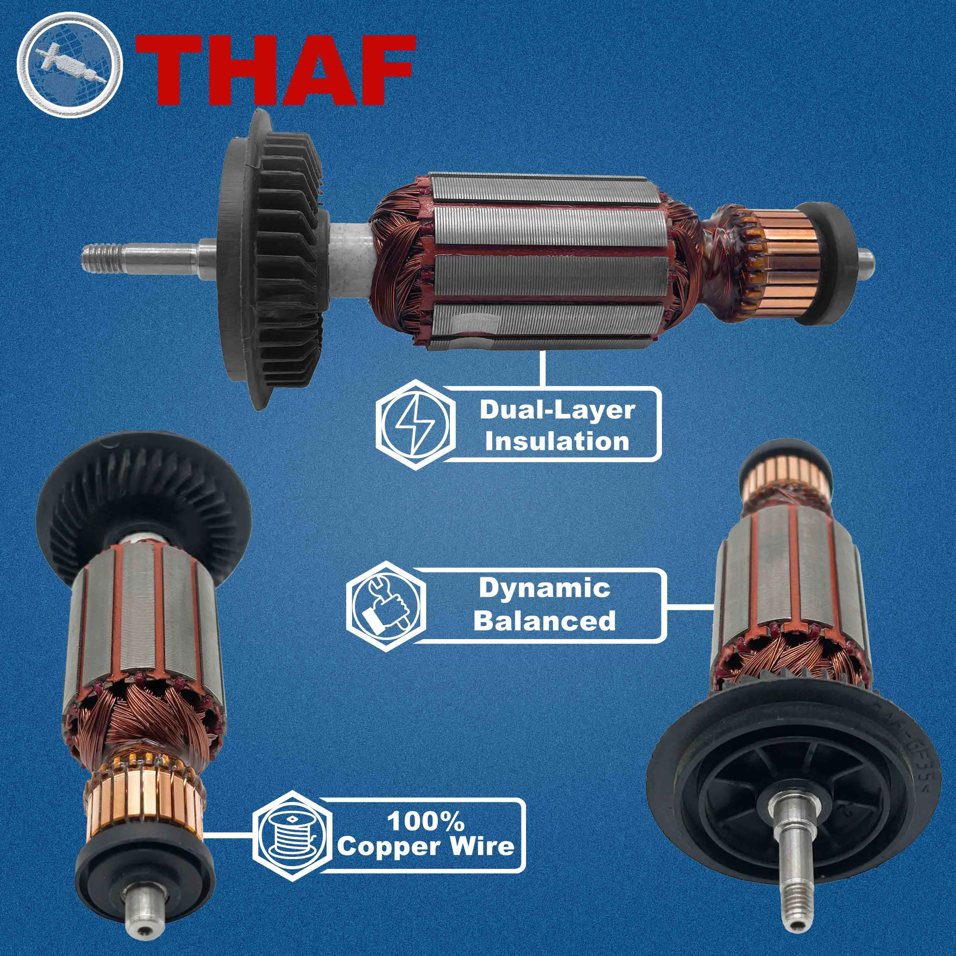 AC220V-240V Inducido Reemplazar Para BOSCH Amoladora Angular GWS 8-125 GWS8-100 GWS8-100CE GWS8-125 GWS8-125C GWS850C