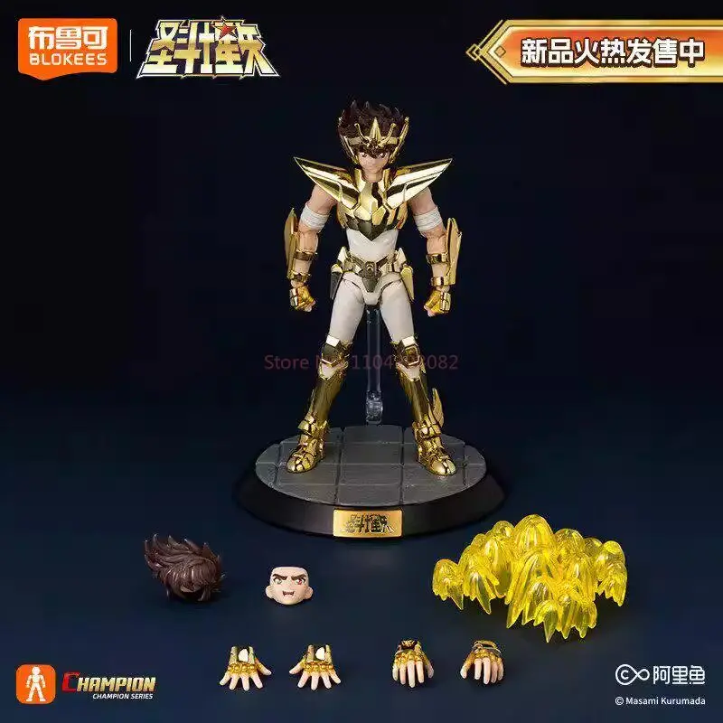 

Hot Blokees Saint Seiya Pegasus Seiya EX Champion 40th Anniversary Limited Edition Action FigureAnime Collectible Model Toy Gift
