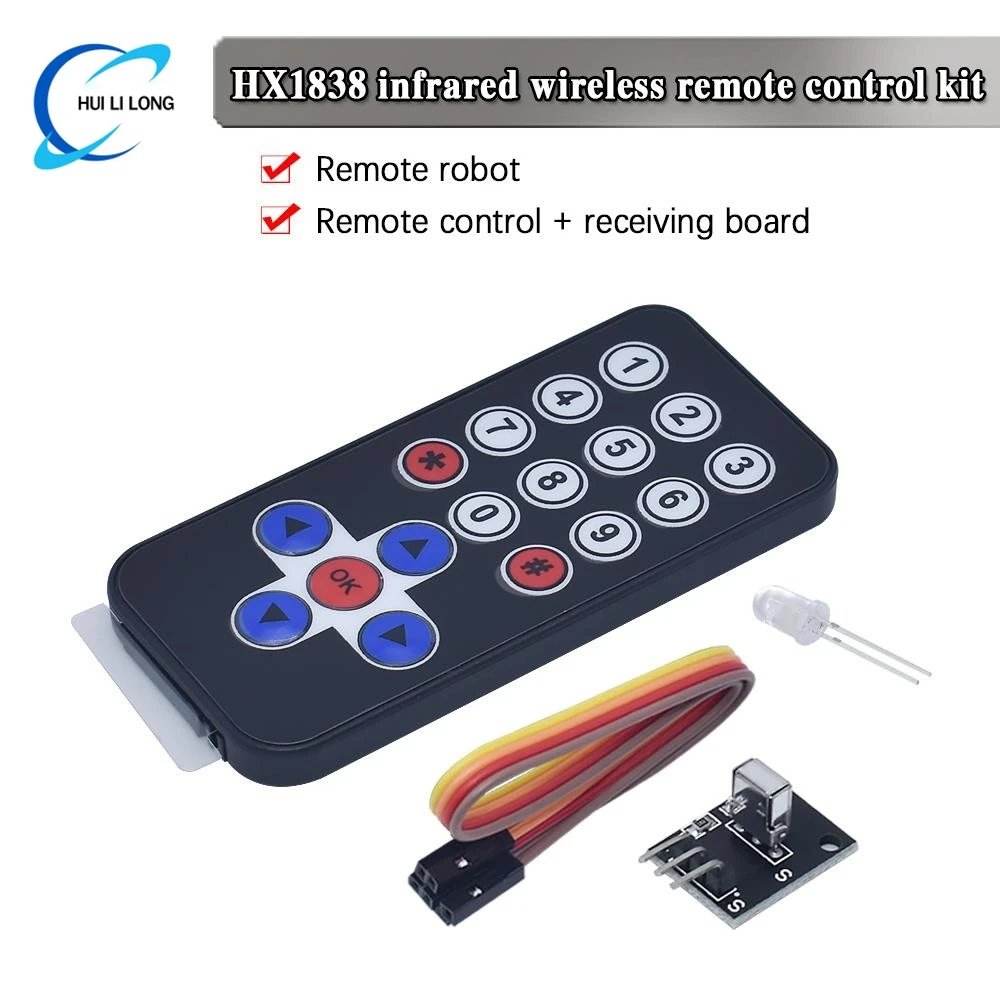 1 лот инфракрасный ИК беспроводной модуль дистанционного управления наборы DIY Kit HX1838 для Arduino Raspberry Pi