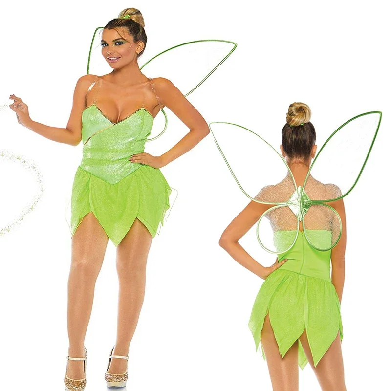 

New Adult Forest Elf Costume Halloween Fairy Goddess Costume Flower Fairy Costume Drama Performance Stage Performance