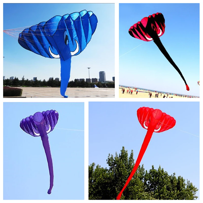 free shipping elephant kite flying soft giant kite flying butterfly Hammock kite pole kite flying reel rainbow high flight kite