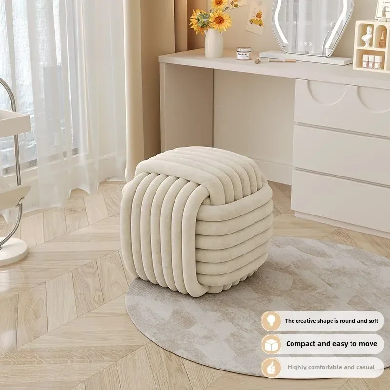 

Bedroom, Makeup Stool, Living Room, Light Luxury, Stool, Simplicity, Dressing Stool, Cream Style, Household, Chair