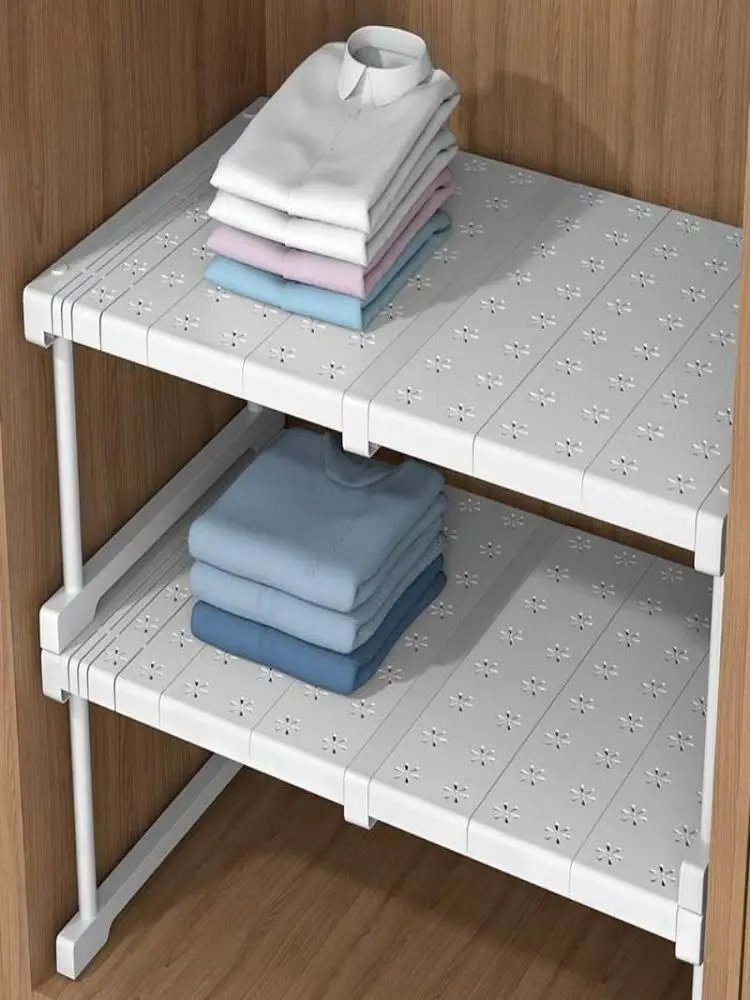 

Expandable Closet Partition elf under Sink Organizer Ra Storage Solution Carbon Steel Floor Standing for Household Use