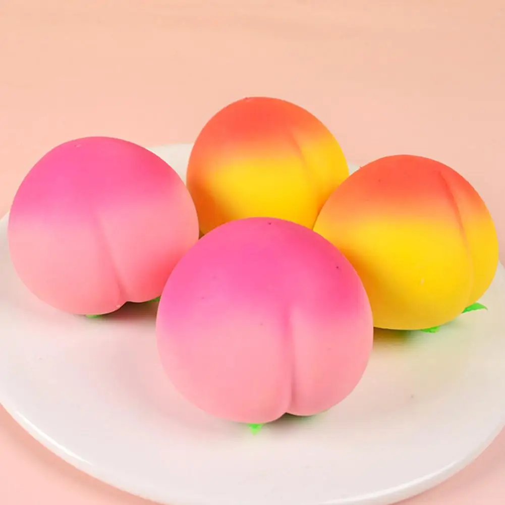 Soft Peach Fruit Squishy Toy – Slow Rising Stress Relief for Kids & Adults, Squeeze Anti-Anxiety Sensory Fidget Toy Daily Joy