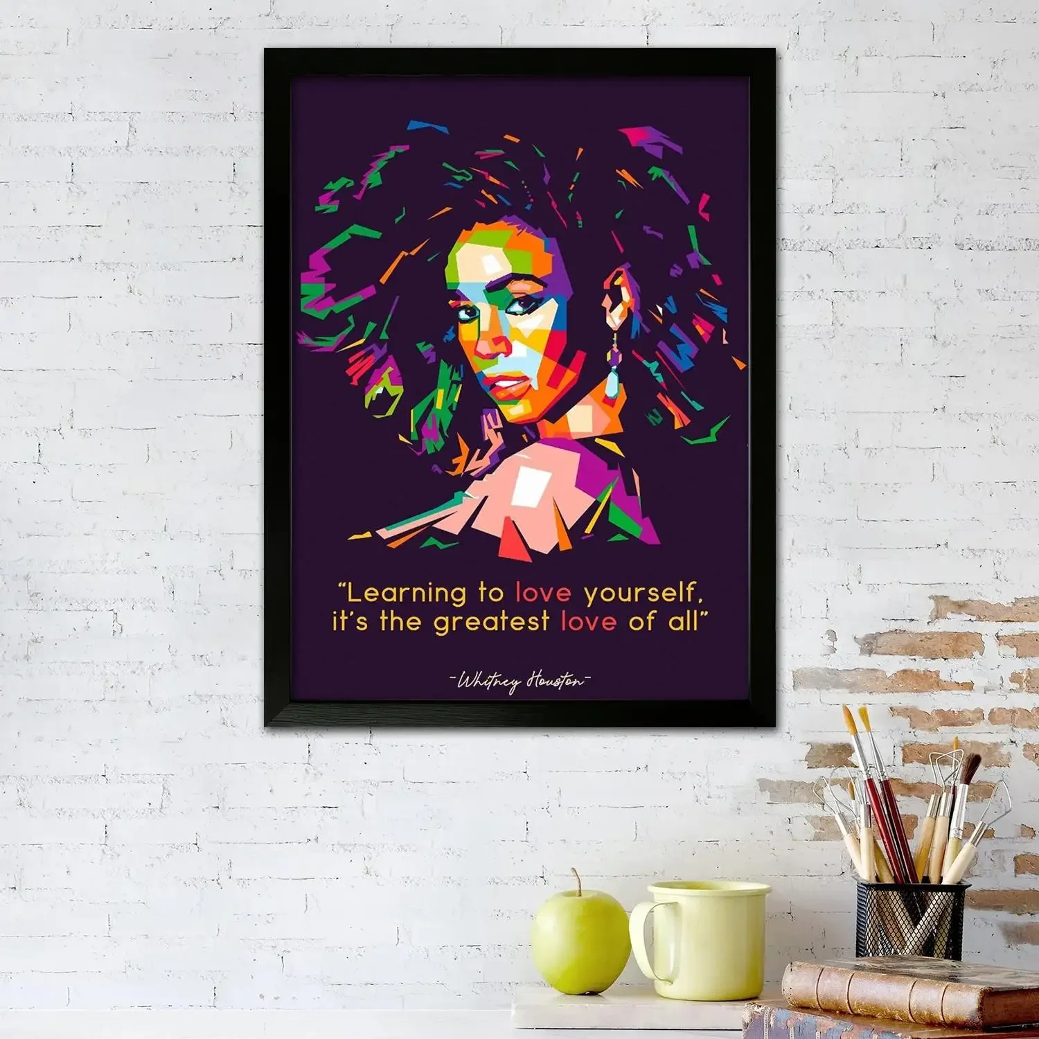 whitney houston Canvas Art Poster and Wall Art, Picture Print, Modern Family Bedroom Decor, Posters,Decorative painting