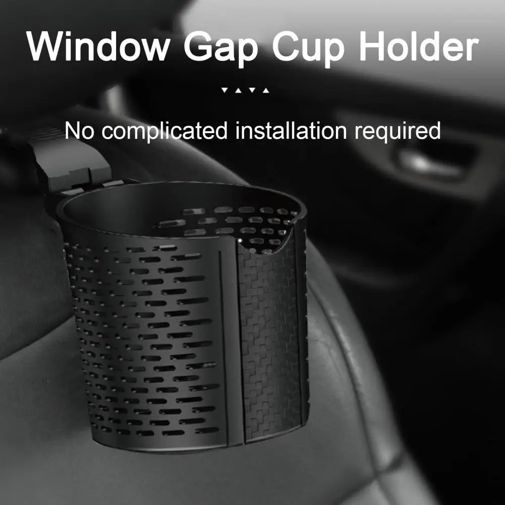 

Car Cup Holder Tray Window Gap Cup Holder Car Headrest Cup Holder Tray with Hook Design Universal Auto Storage Box for Drinks