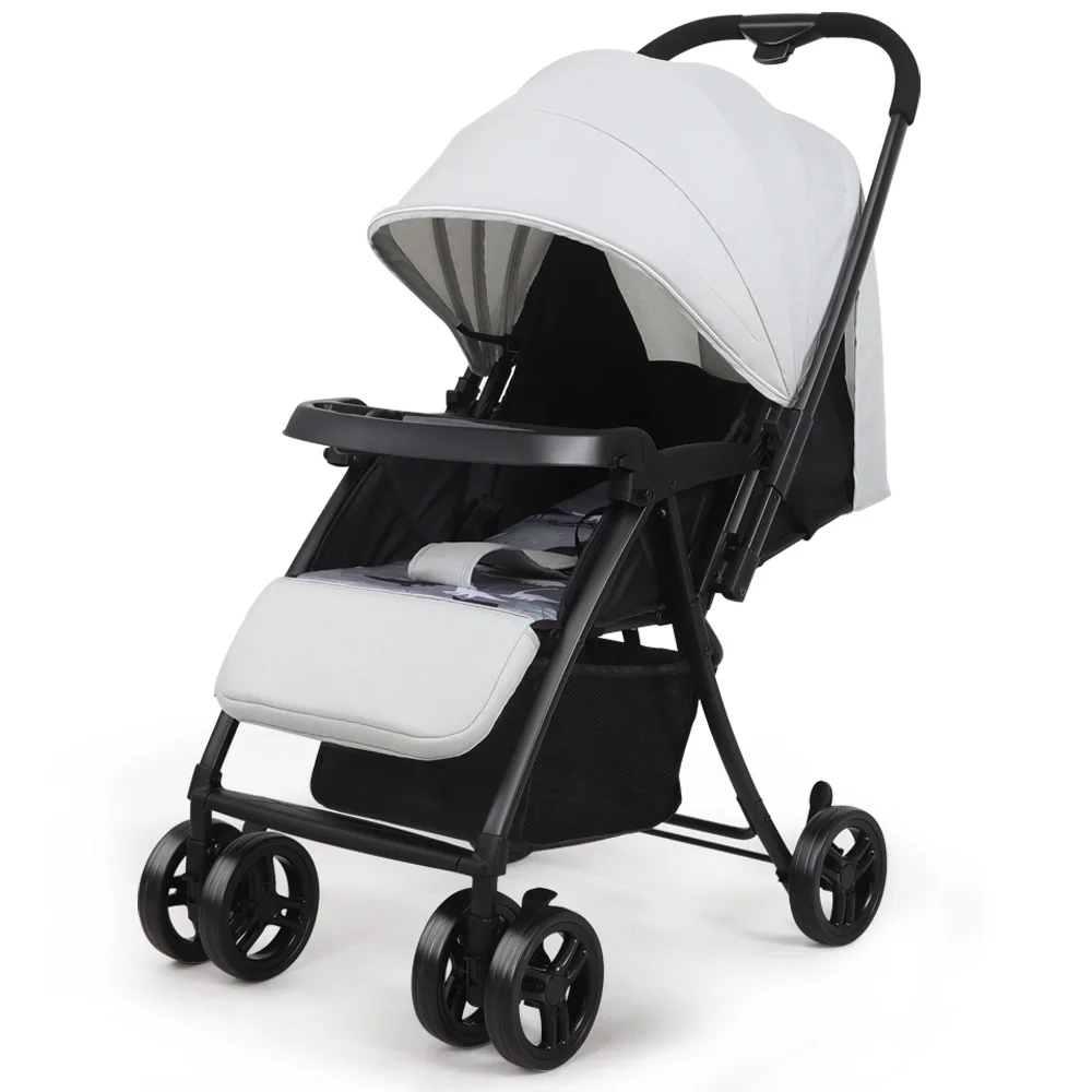 Coches Para Bebes. Luifel 6 Wielen Duwhendel Commutatie Kinderwagen Kinderwagen Met Één Hand Opvouwbare Kinderwagens