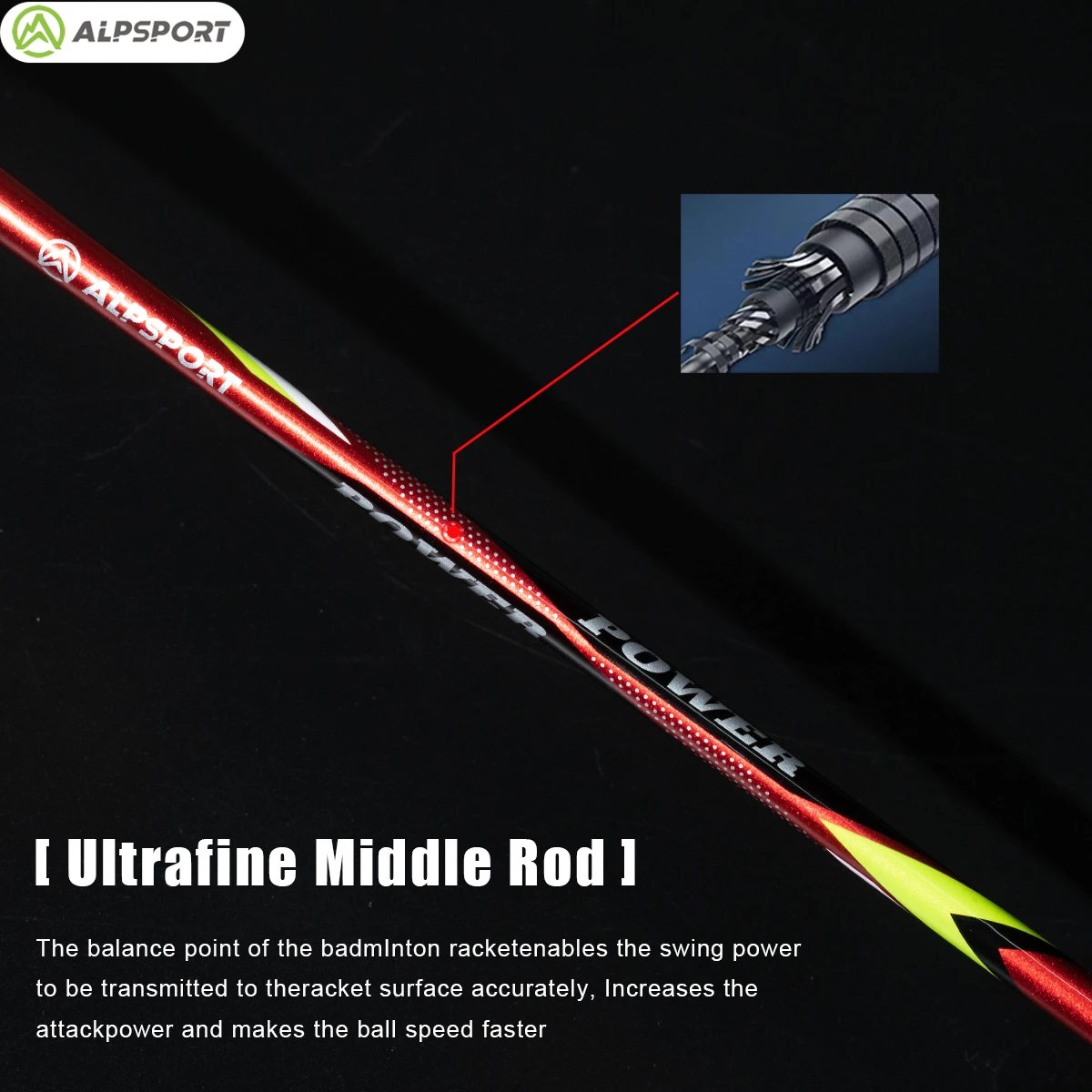 ALPSPORT POWER 3U G5 Full Carb - đánh giá và giá Badminton Racket Carbon