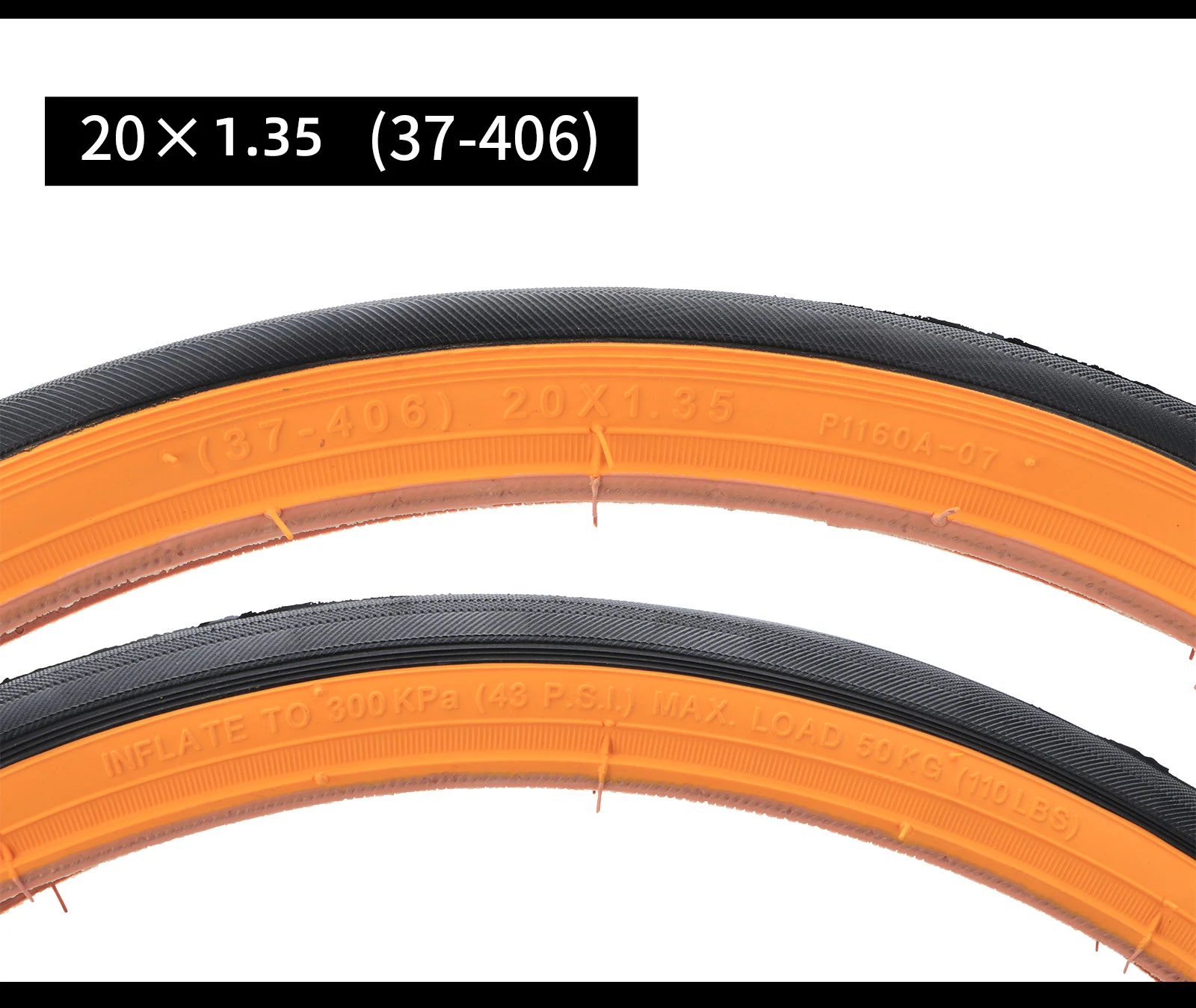 Folding Bicycle Tire 349 16" Bicycle Rubber Yellow Edge Tire 406/451 BMX 20 Inch Bicycle Tire