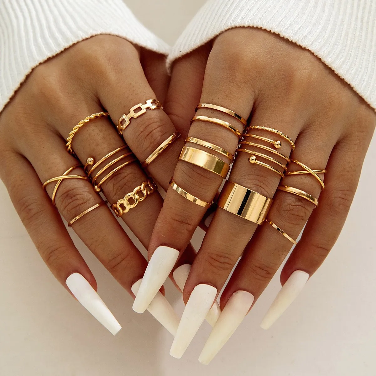 Anillo de Mariposa de Moda con Diseño de Múltiples Articulaciones, Anillo de Amor con Sentido de Diseño Exclusivo