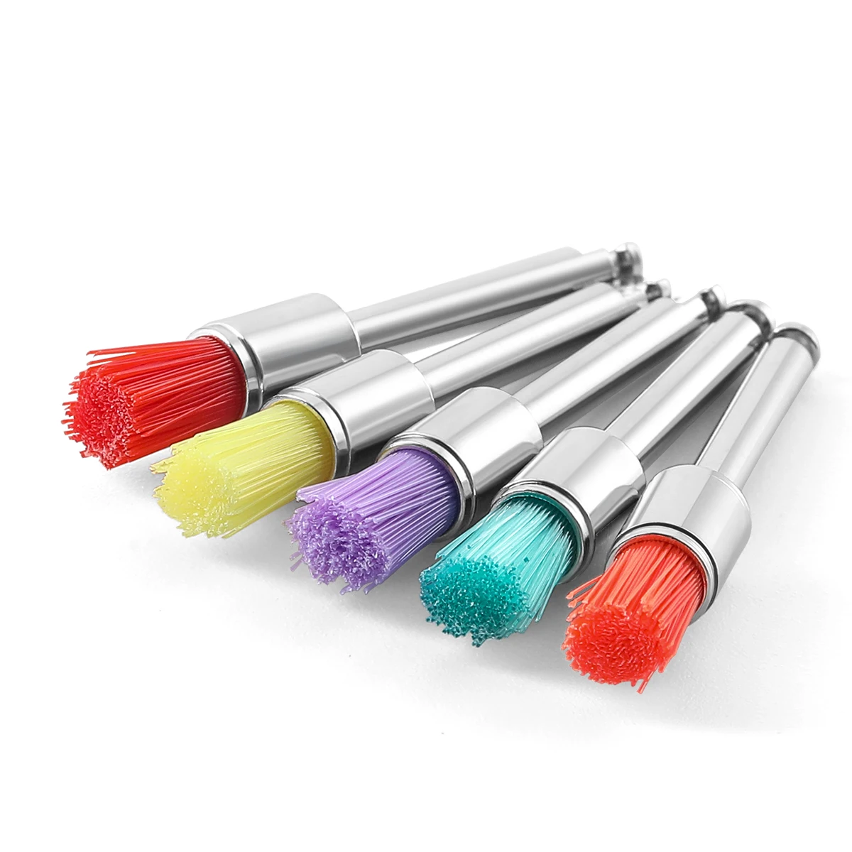 100pcs/box Dental Materialien Prophy Pinsel Farbe Prophylaxe Weiß Nylon Polieren Pinsel Schüssel Form Zahnmedizin Polierer – Detail 6