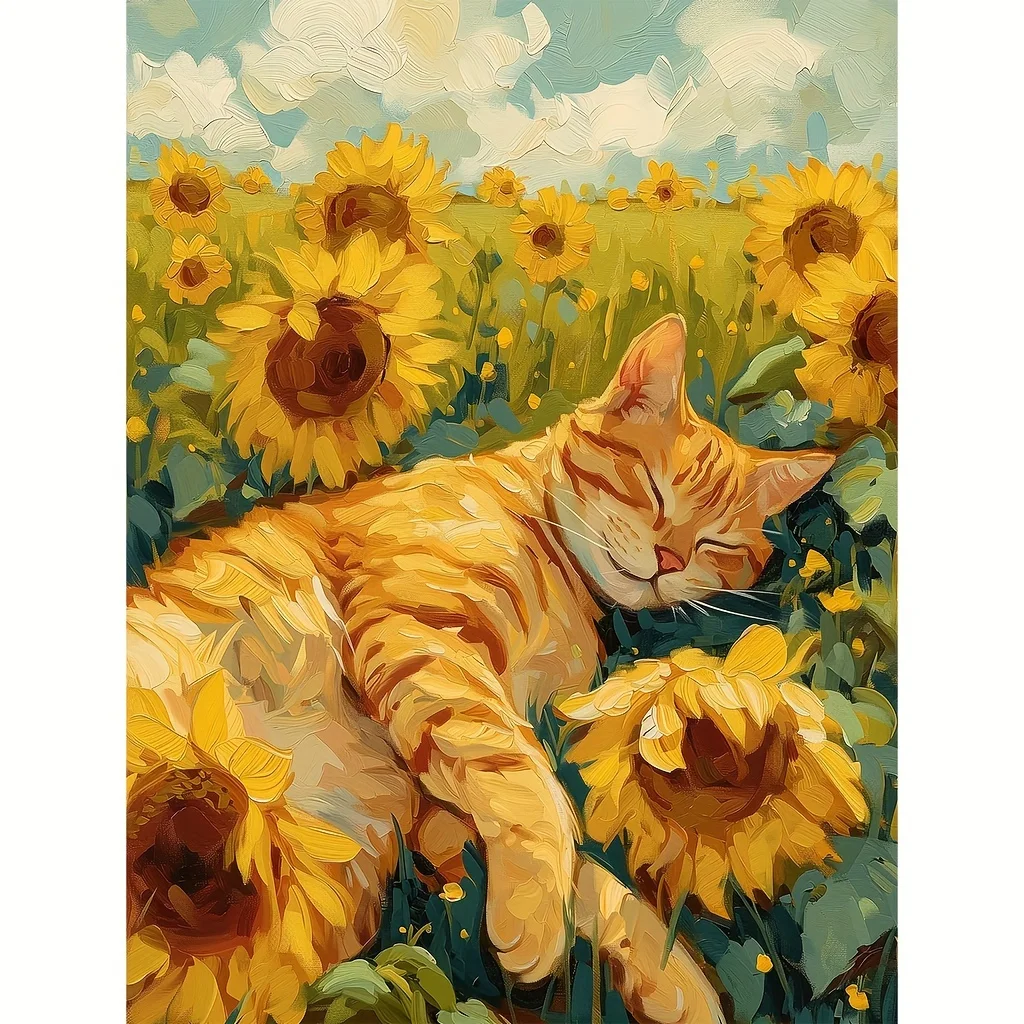 

500/1000pcs Adult Jigsaw Puzzle Sunflower Garden Puzzles for Gameroom Bedroom Livingroom Gift Challenging Game