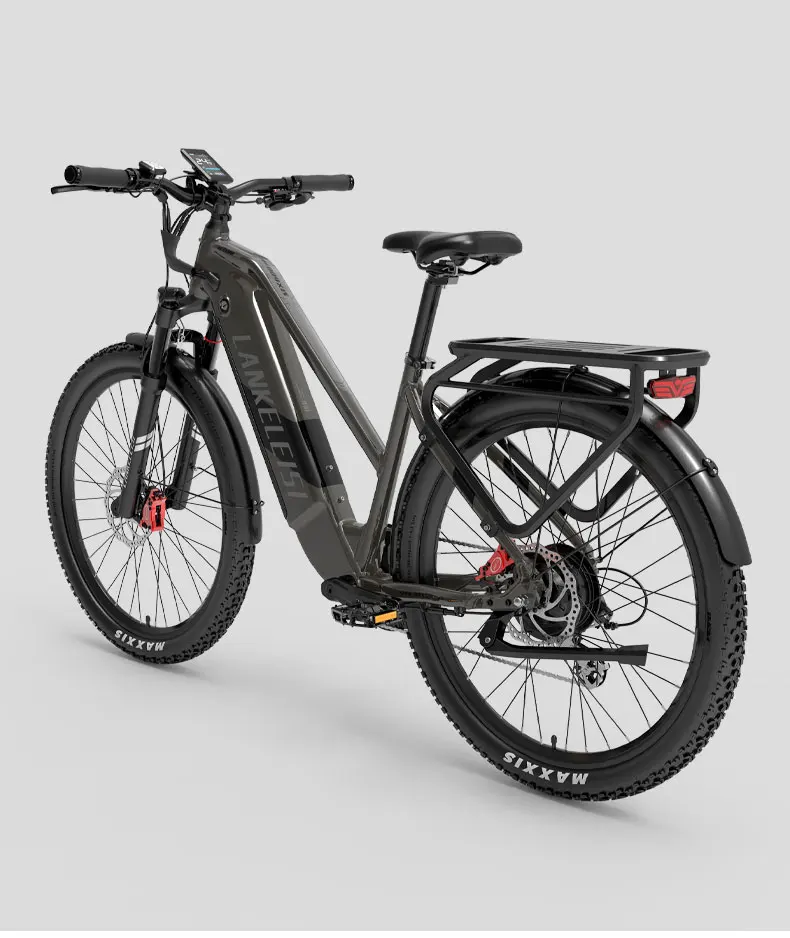 Lankeleisi MX600 PRO 500W Elektro-Pendlerfahrrad, 48V 20Ah herausnehmbarer Akku, 27,5"×2,4 Reifen, 7-Gang-Schaltung, hydraulische Scheibenbremsen, Vorderradaufhängung, CE-zertifiziert, E-Bike für