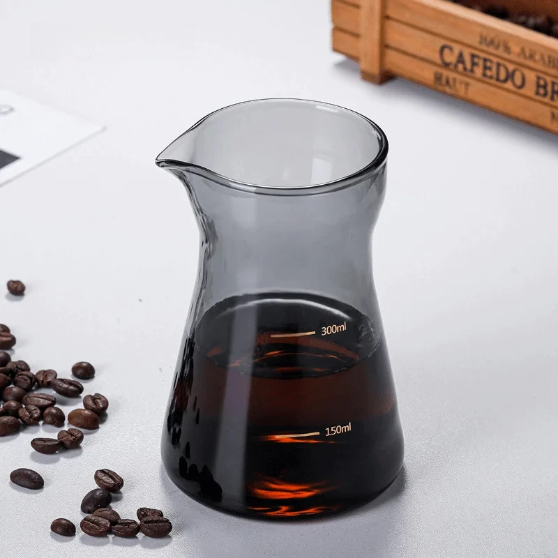 

300ML Colour Clear Glass Measuring Cup With Handle Milk Jug Cafe Creamer Cup Juice Tea Coffee Cup Milk Frother Latte Pitcher