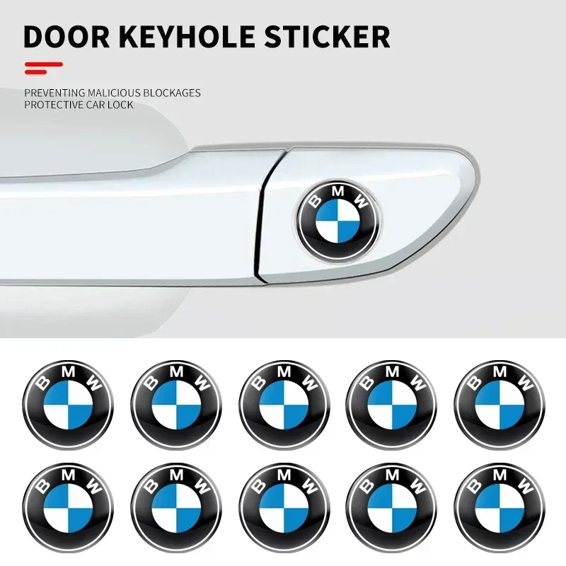 

New 2/5/10Pcs Car Door Key Hole Lock Anti-Dustproof Stickers For BMW X1 X2 X3 X5 X4 X6 X7 G30 G20 G32 G11 G12 F40 F30 F20 F1